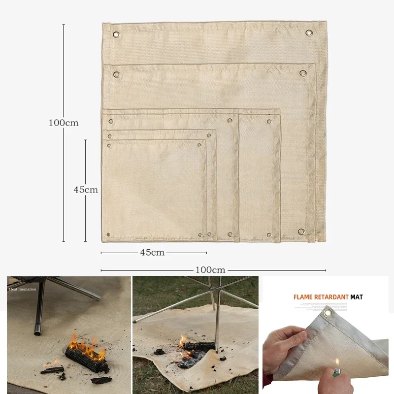 Fire Blanket Kitchen - 30*30CM New Outdoor Camping Fireproof Cloth