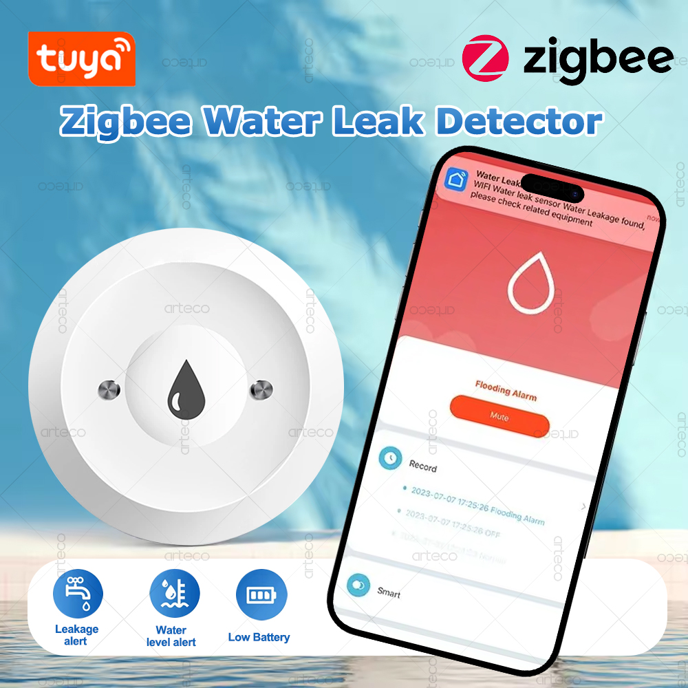 Tuya Zigbee Water Sensor Leak  - Water Alarm Sensor บทวิจารณ์และราคา