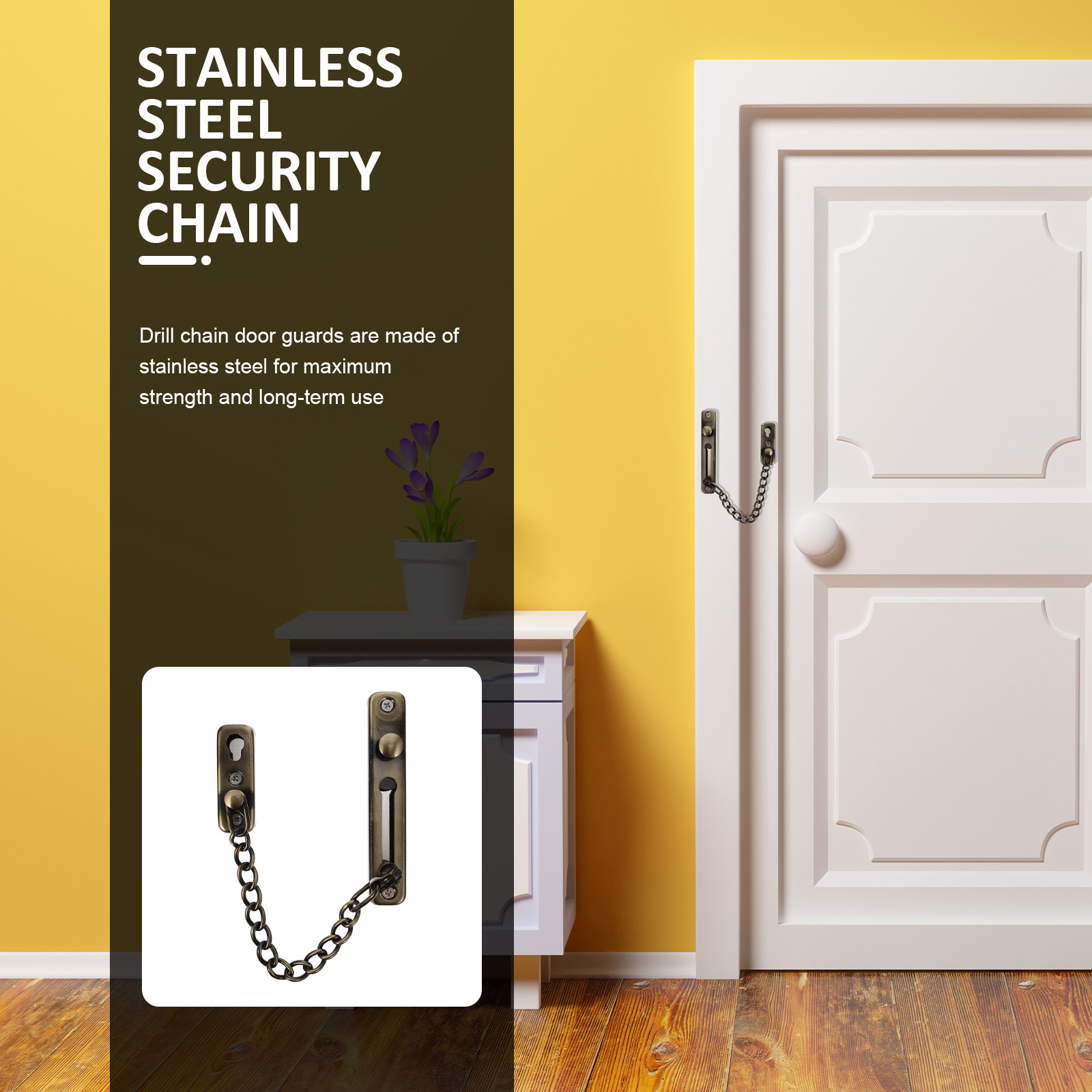 Punch-Free Childproof Door Cha - Security Chain Door บทวิจารณ์และราคา