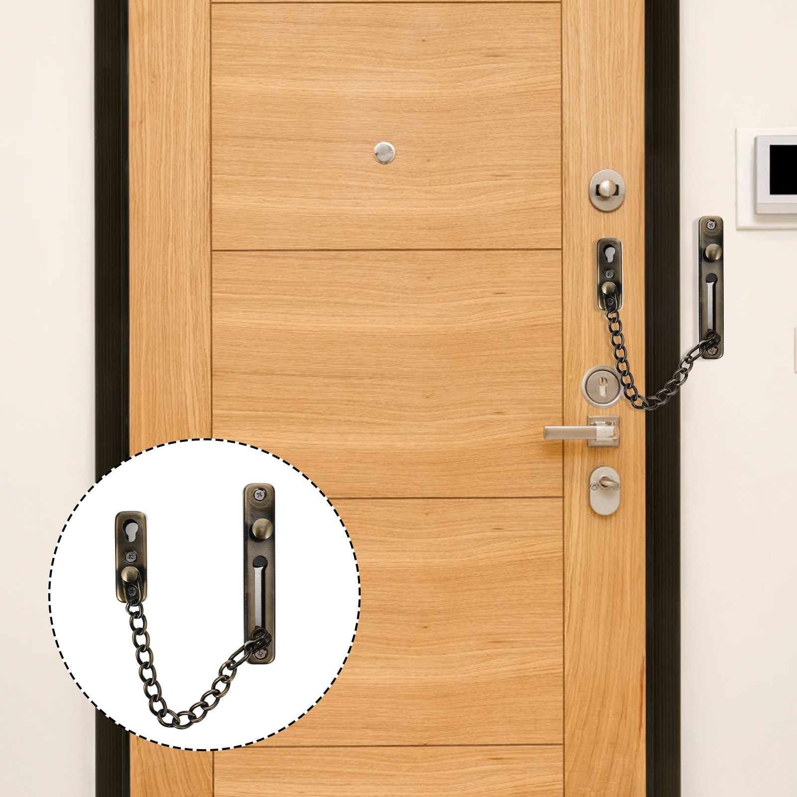 Punch-Free Childproof Door Cha - Security Chain Door บทวิจารณ์และราคา