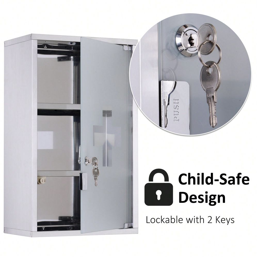 Wall Medicine Cabinet With Loc - Medicine Cabinet Lock บทวิจารณ์และราคา