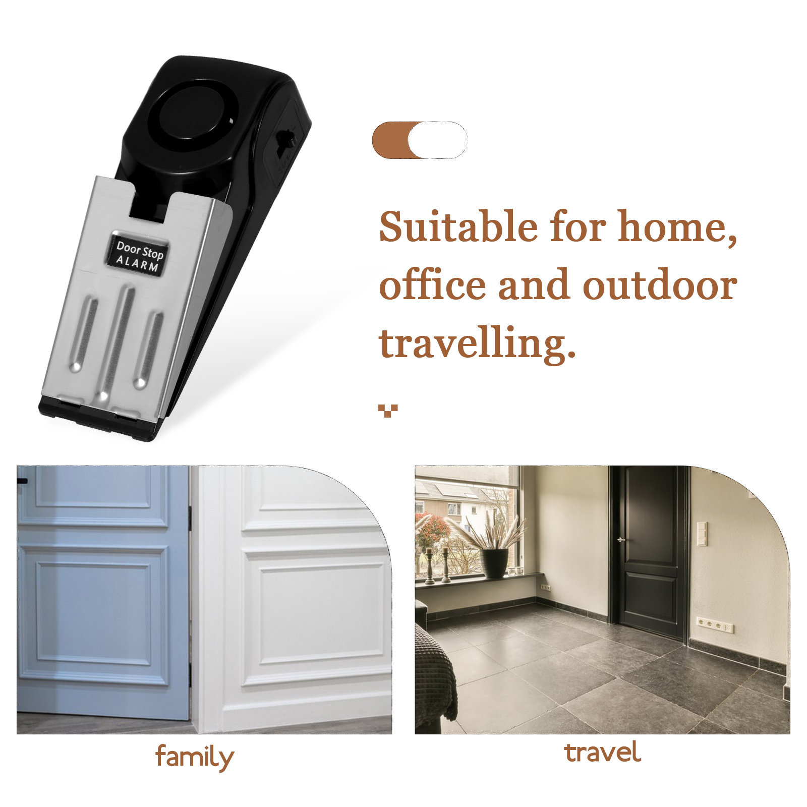 Heavy Duty Door Stop Alarm 120 - Door Stop Alarm บทวิจารณ์และราคา