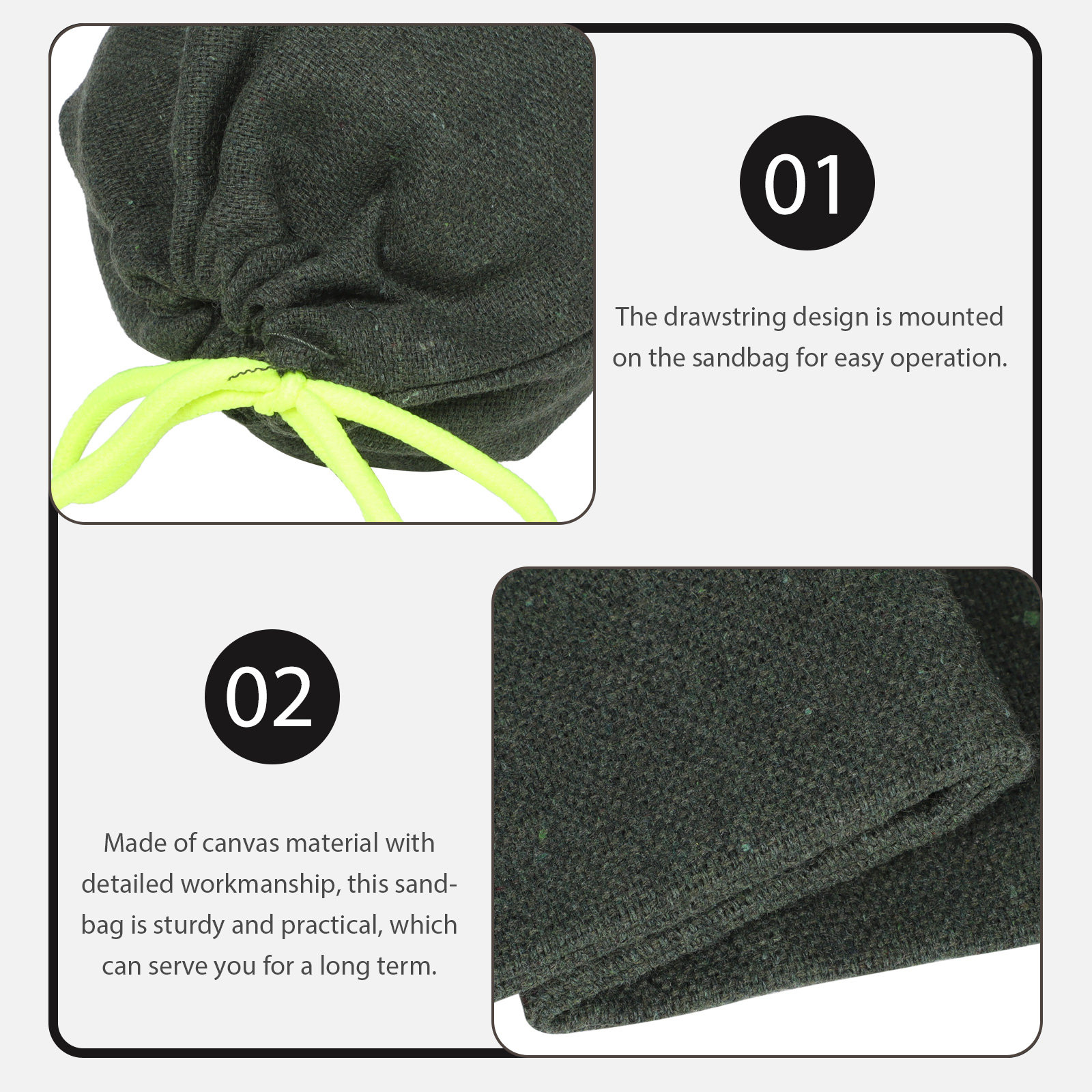 2Pcs Sturdy Drawstring Sandbag - Flood Barrier Bag บทวิจารณ์และราคา