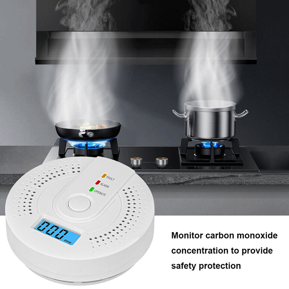 5-1PCS Digital Carbon Monoxide - Smoke Detector Interconnected บทวิจารณ์และราคา