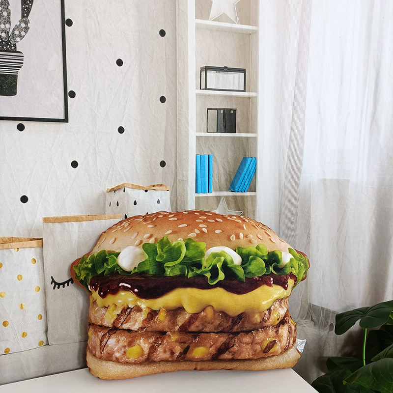 Lifelike Plush Hamburger Pillo - Fire Blanket Kitchen บทวิจารณ์และราคา