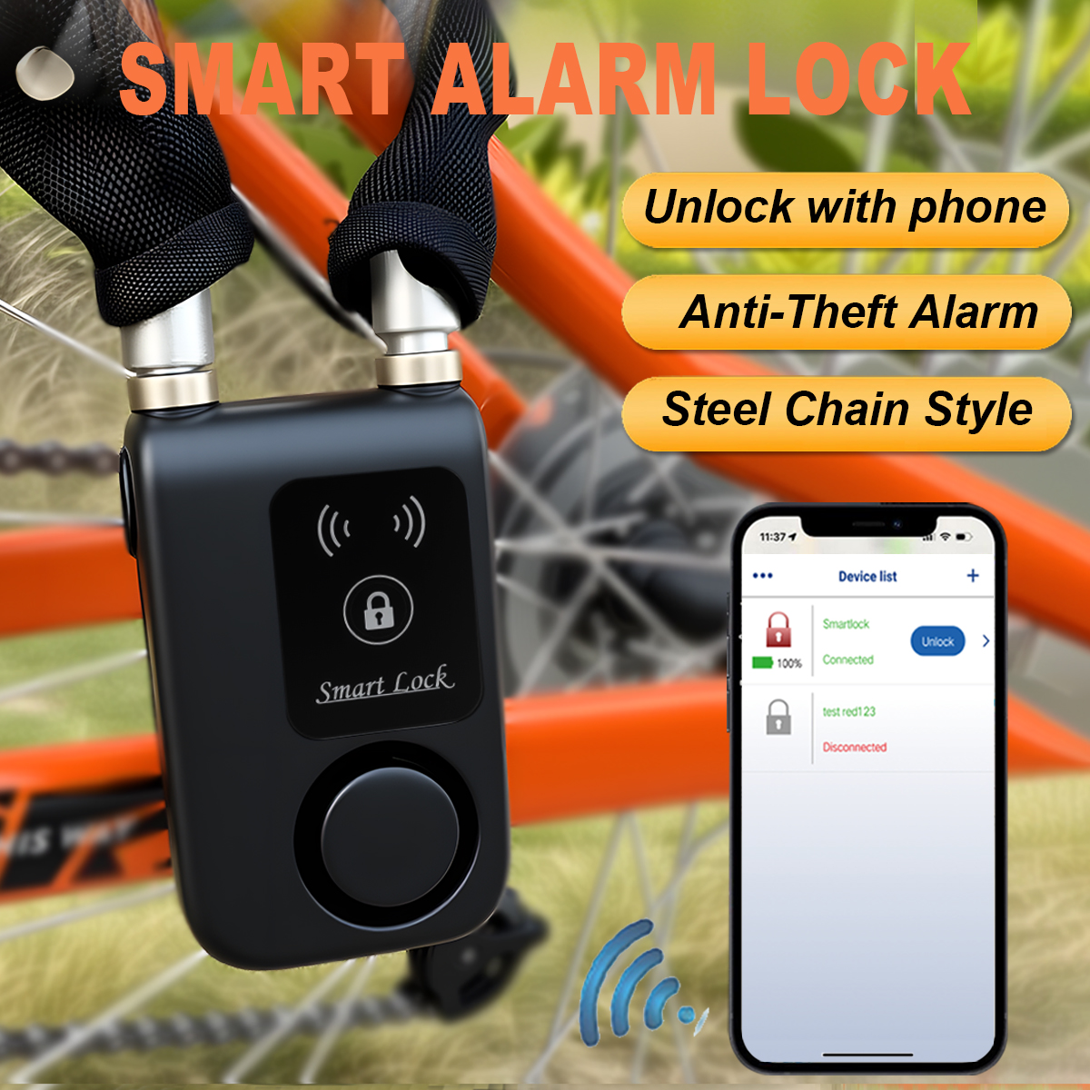 Smart Bluetooth Chain Lock Key - Security Chain Door บทวิจารณ์และราคา