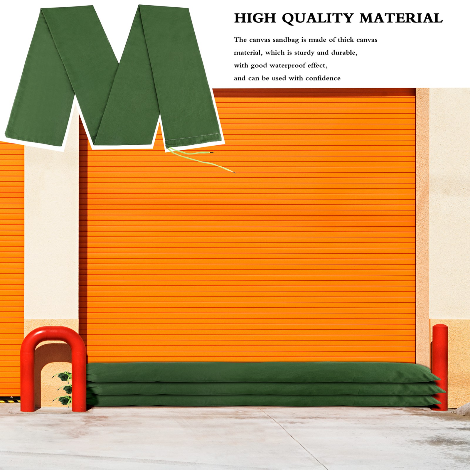 Sandbag Long Sandbag Green Can - Flood Barrier Bag บทวิจารณ์และราคา