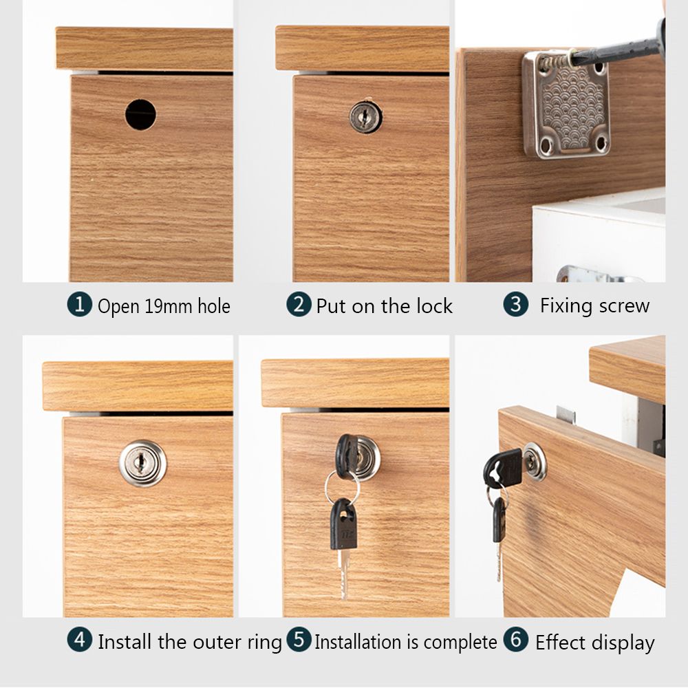 Zinc Alloy Drawer Lock Burglar - Medicine Cabinet Lock บทวิจารณ์และราคา