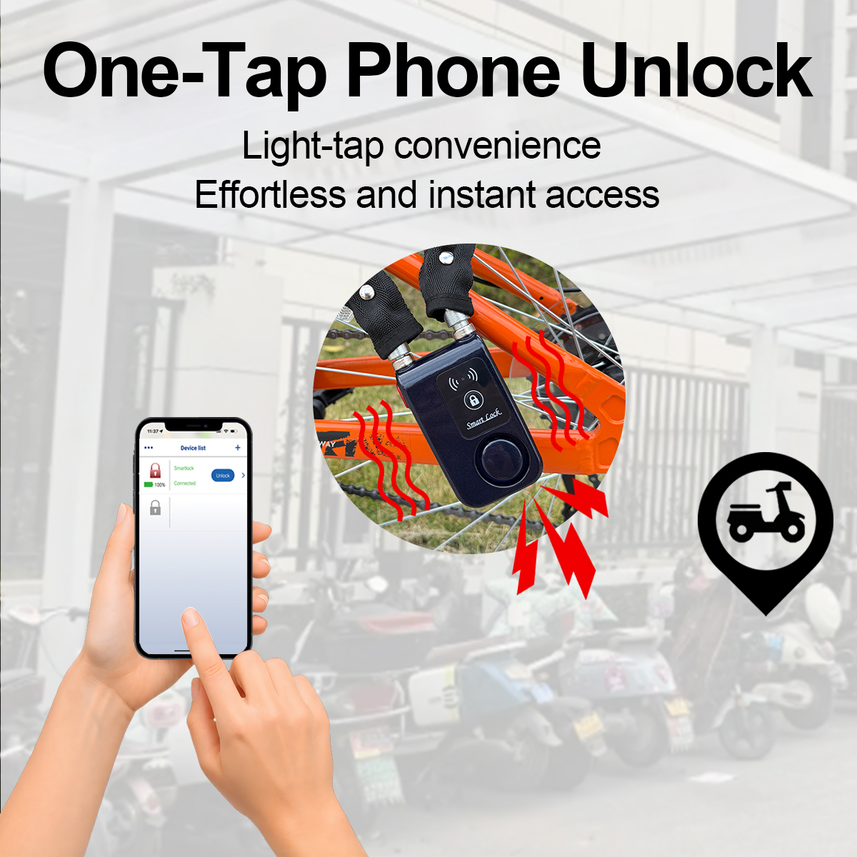 Smart Bluetooth Chain Lock Key - Security Chain Door บทวิจารณ์และราคา