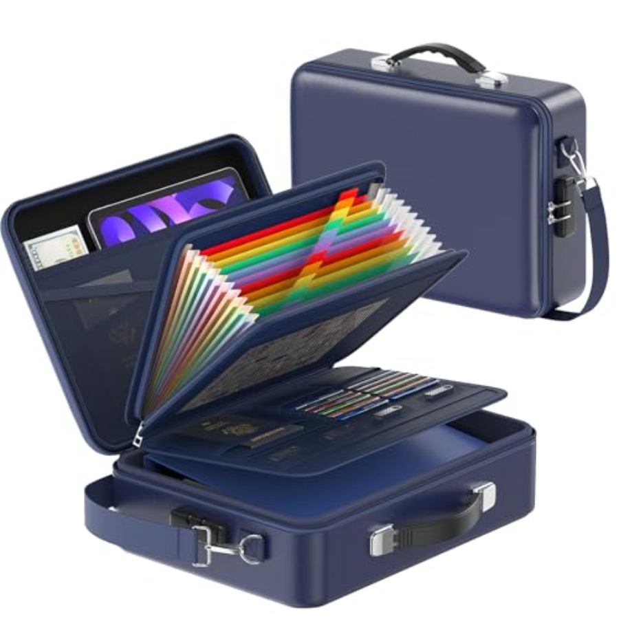 Fireproof Document Box with Lo - Fire Safe Document บทวิจารณ์และราคา