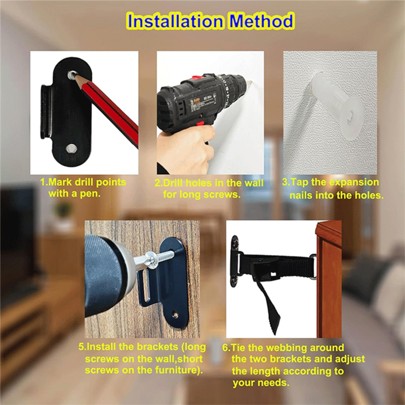 Fresh Anti Tip Furniture Ancho - Earthquake Anchor Strap บทวิจารณ์และราคา