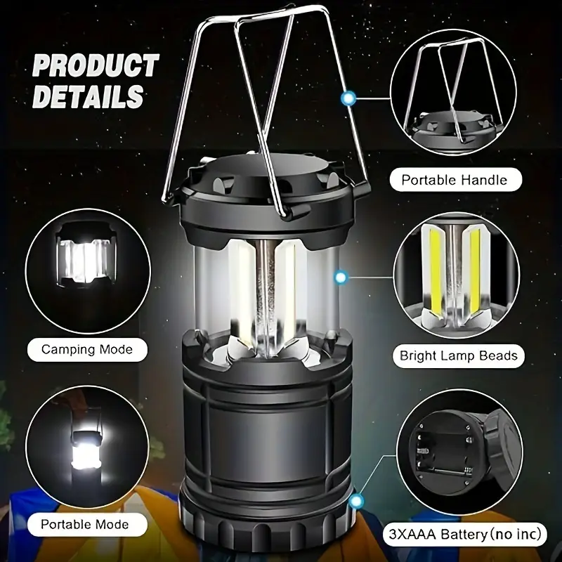 LED Camping Lantern Portable B - Power Outage Light บทวิจารณ์และราคา