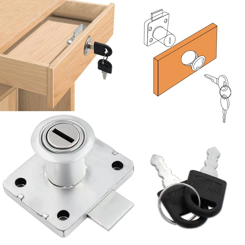 Drawer lock with key, used for - Medicine Cabinet Lock บทวิจารณ์และราคา
