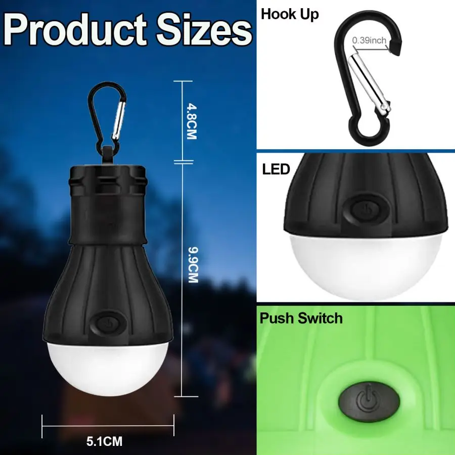 LED Camping Lights Tent Lamp P - Power Outage Light บทวิจารณ์และราคา