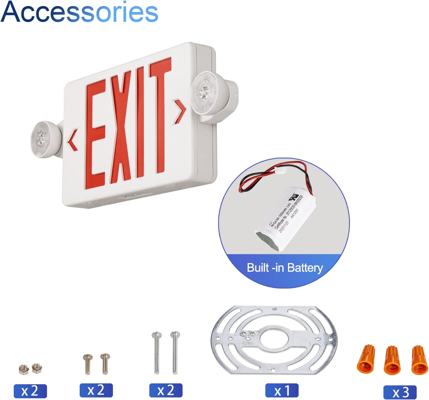 Red Exit Sign with Emergency L - Emergency Exit Sign บทวิจารณ์และราคา