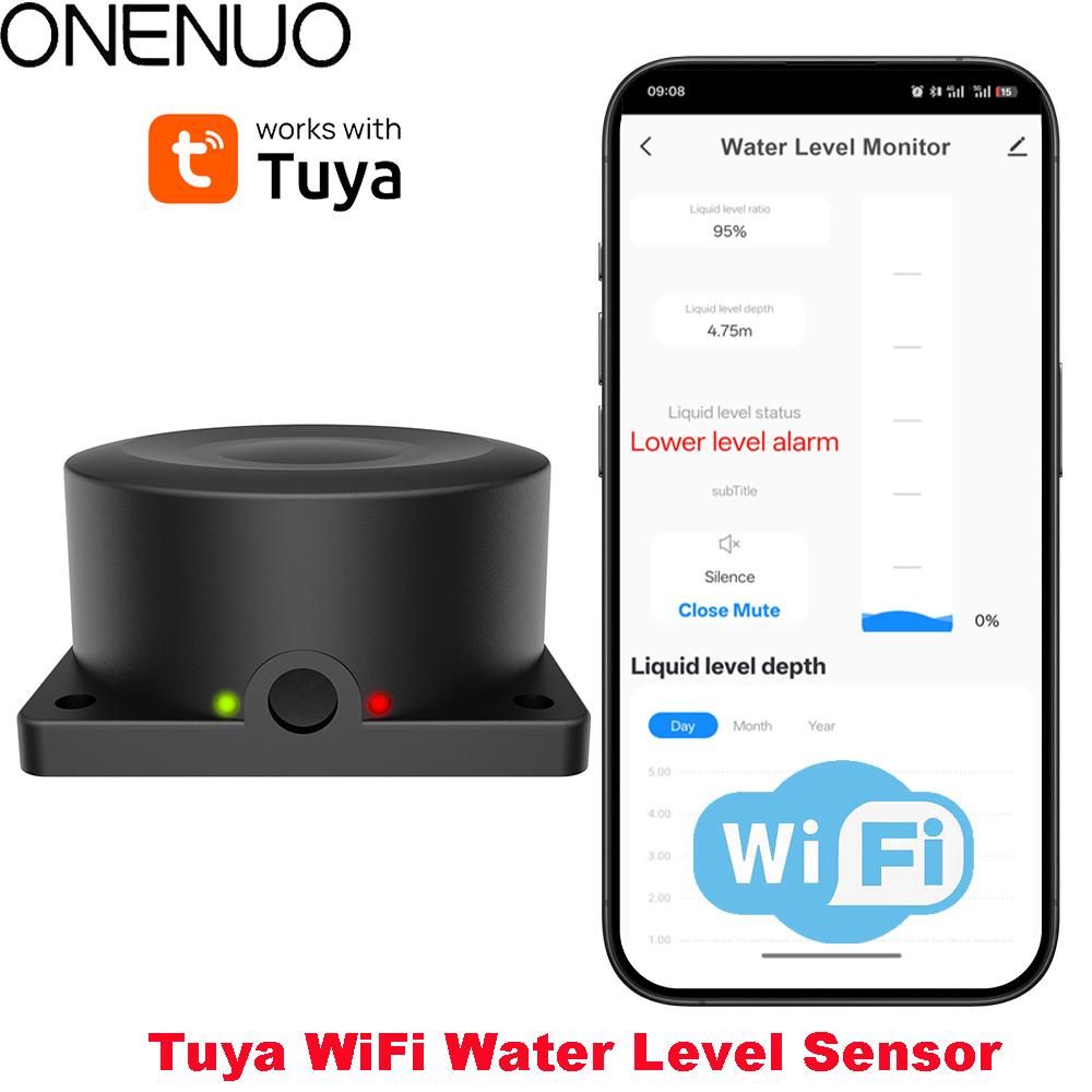 ONENUO Liquid Level Sensor Oil - Water Alarm Sensor บทวิจารณ์และราคา