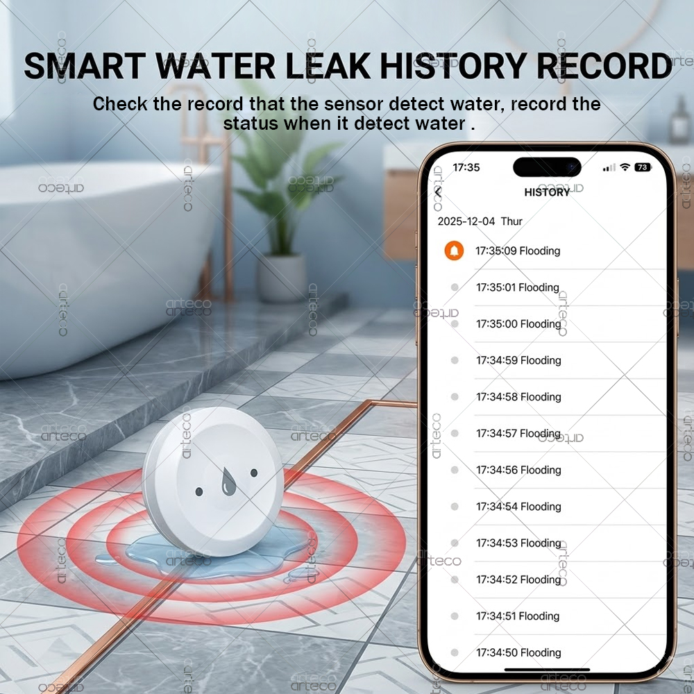 Zigbee Water Leak Sensor Smart - Water Alarm Sensor บทวิจารณ์และราคา