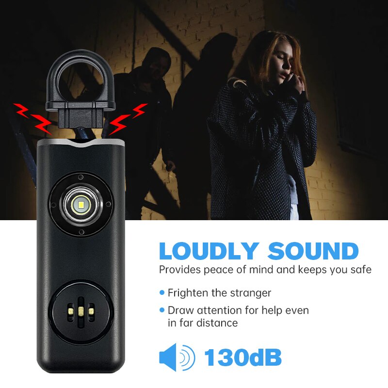 Women's 130dB Personal Safety  - Personal Alarm Keychain บทวิจารณ์และราคา
