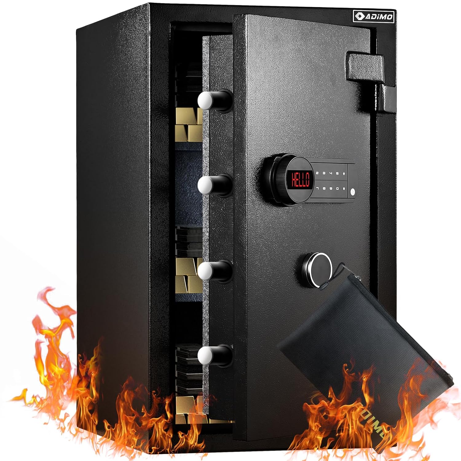 Heavy-Duty Fireproof Safe Box  - Fire Safe Document บทวิจารณ์และราคา