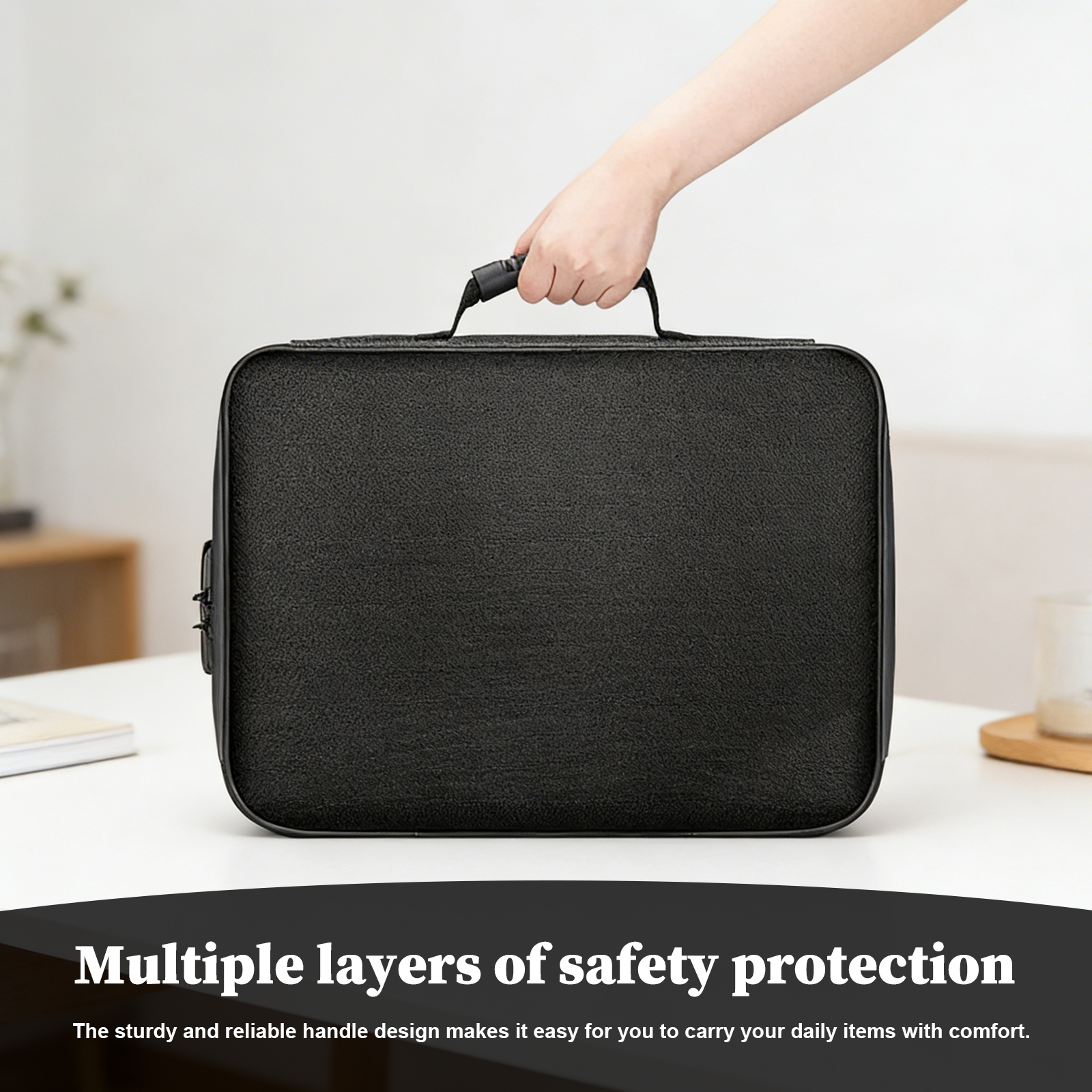Fireproof Document Bag with Lo - Fire Safe Document บทวิจารณ์และราคา
