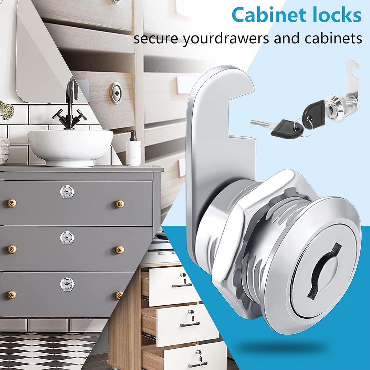 Single Unlock Set,1 Pack Keyed - Medicine Cabinet Lock บทวิจารณ์และราคา