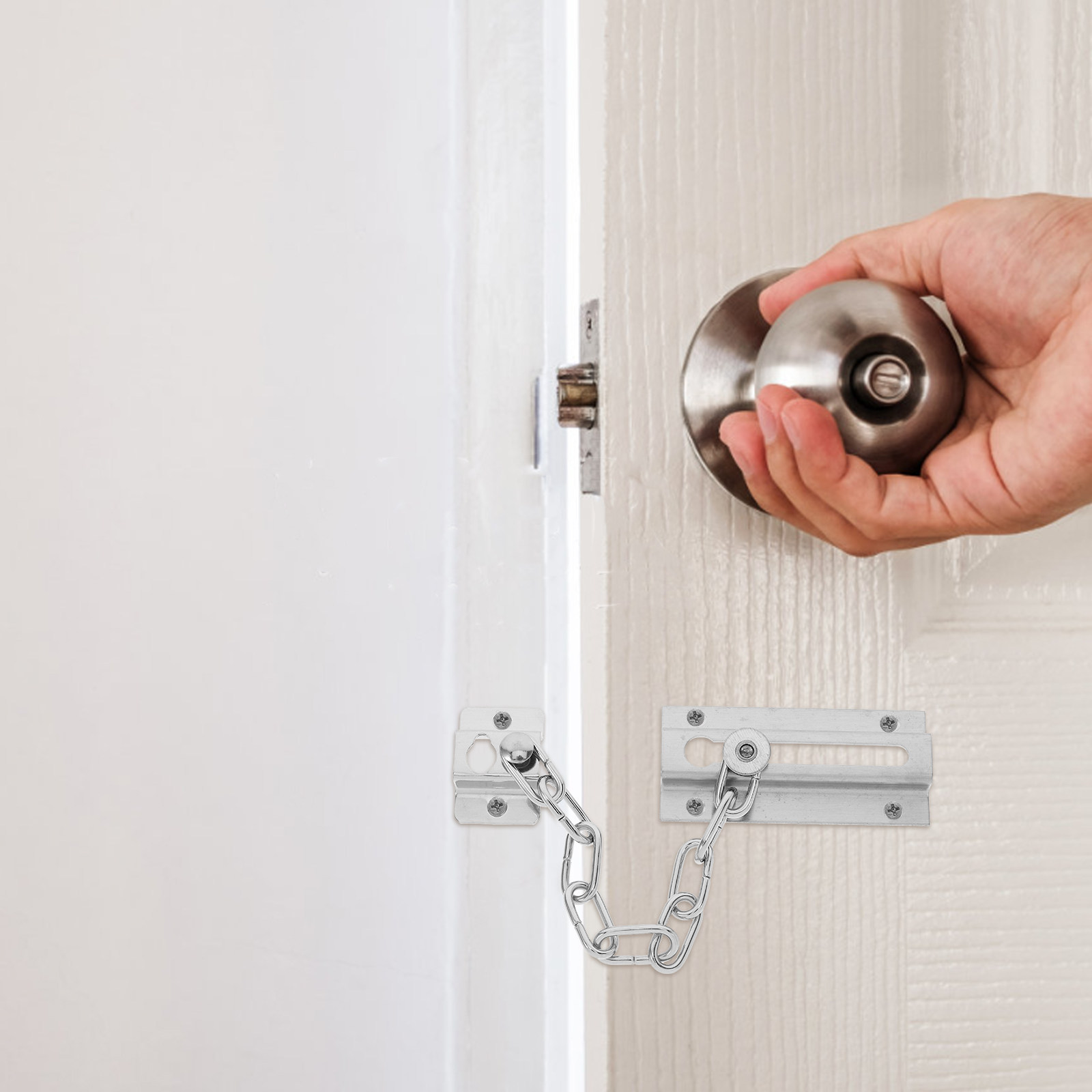 Stainless Steel Door Chain Loc - Security Chain Door บทวิจารณ์และราคา