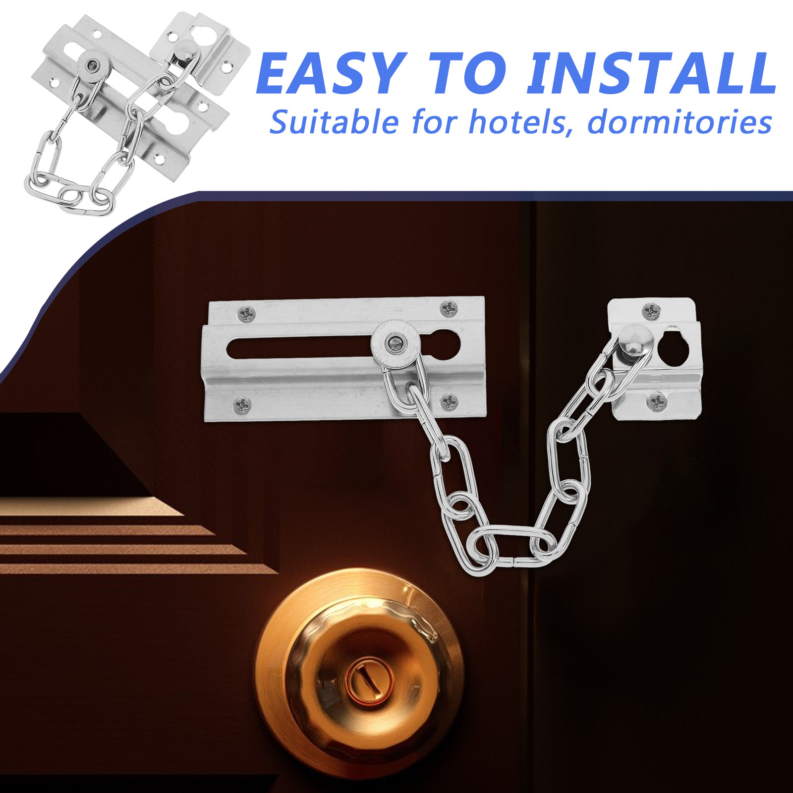 Stainless Steel Door Chain Loc - Security Chain Door บทวิจารณ์และราคา