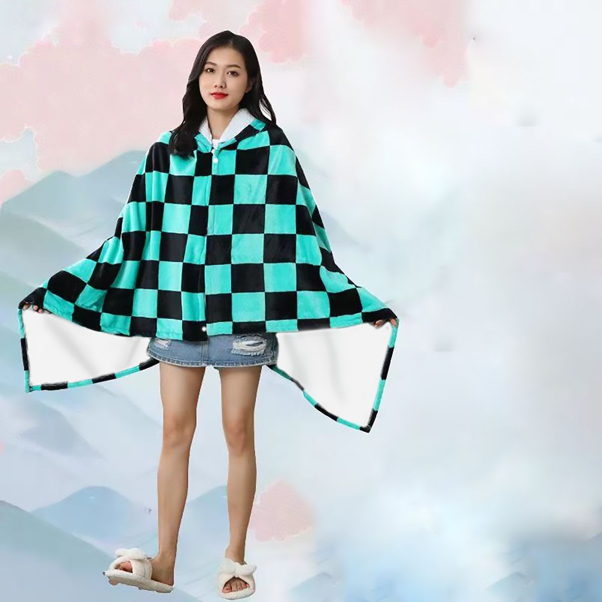 Anime Flannel Blanket Hoodie S - Fire Blanket Kitchen บทวิจารณ์และราคา