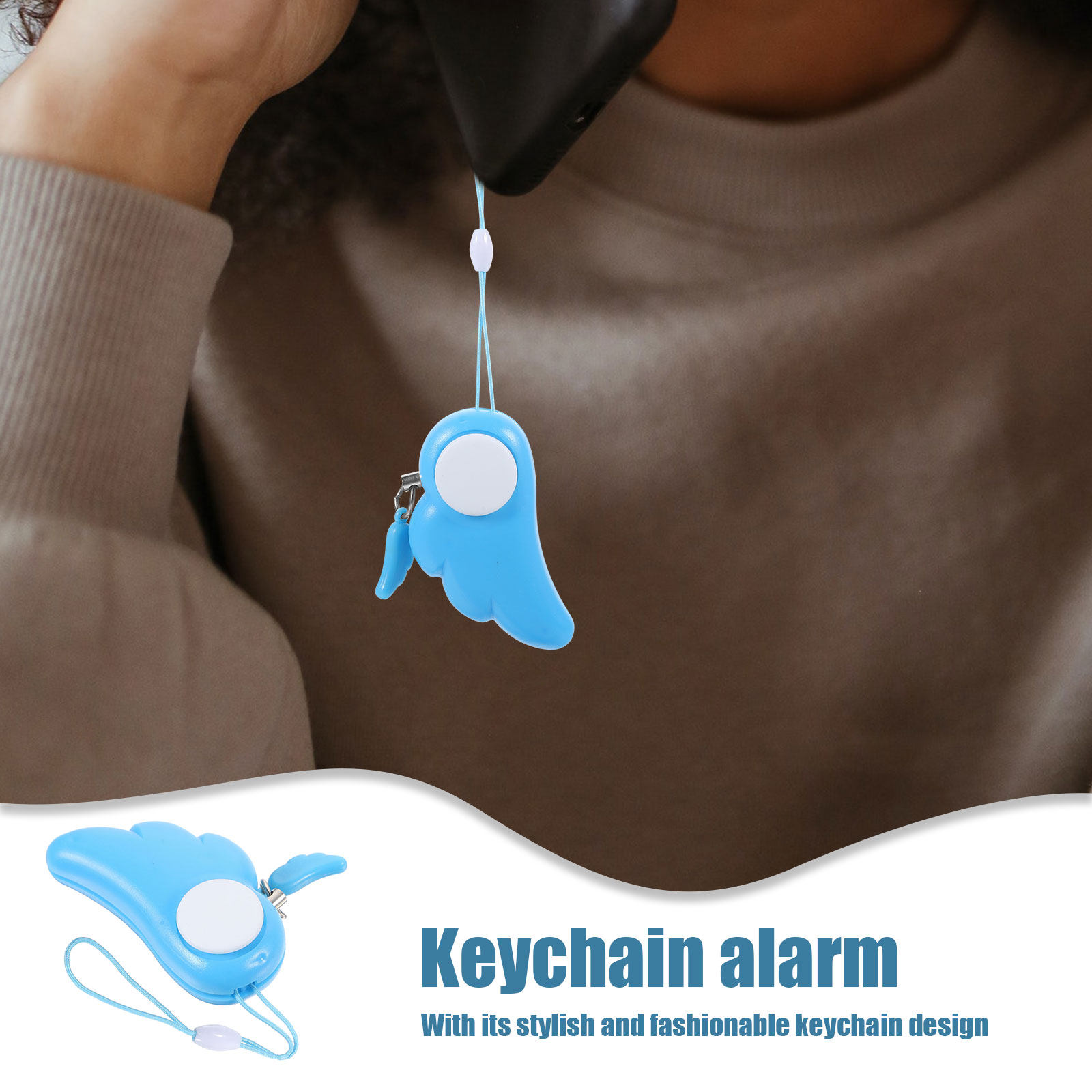 Personal Alarm Keychain 130Db  - Personal Alarm Keychain บทวิจารณ์และราคา