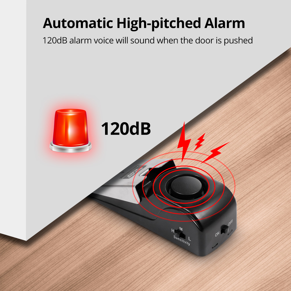 2pcs Door Stop Alarm for Home  - Door Stop Alarm บทวิจารณ์และราคา