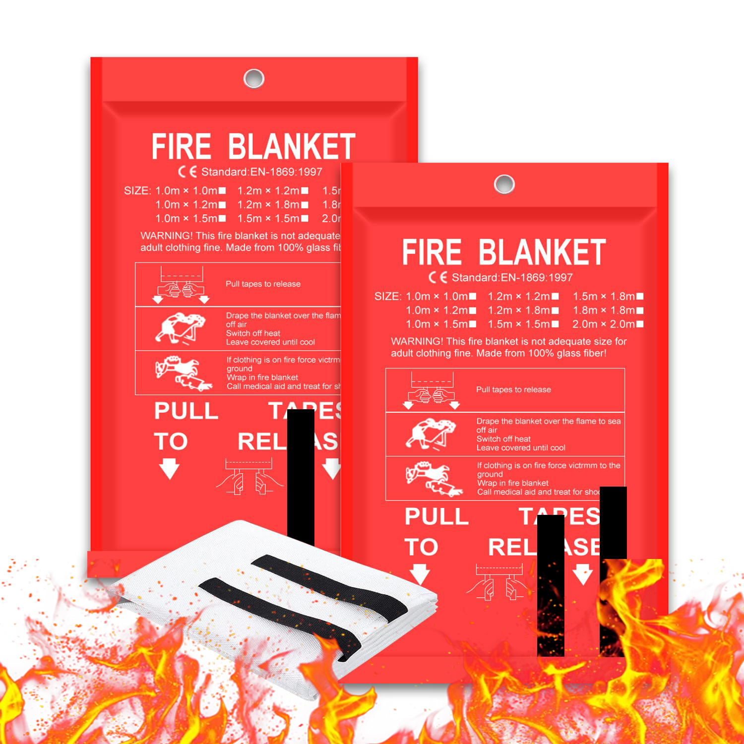 Emergency Fire Blanket for Hom - Fire Blanket Kitchen บทวิจารณ์และราคา