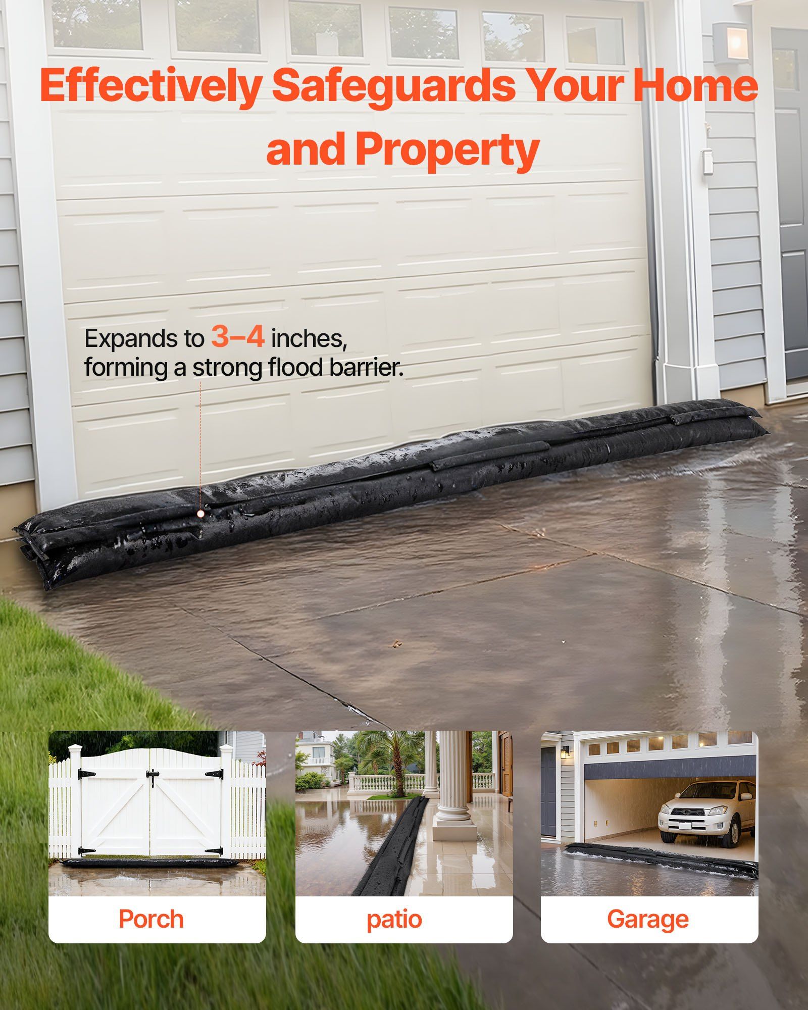 Flood Barrier, 8 Pack, 10 x 0. - Flood Barrier Bag บทวิจารณ์และราคา