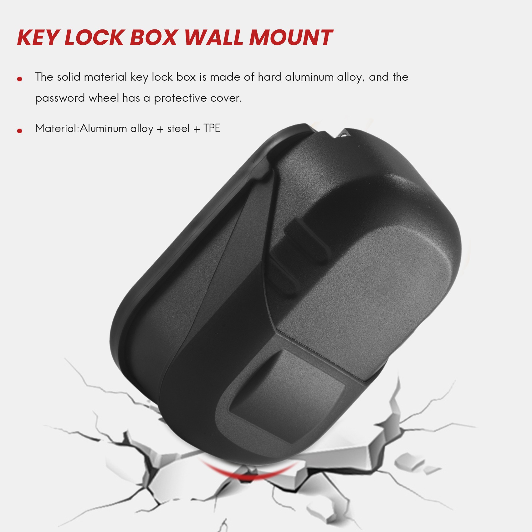A25P Key Lock Box Wall Mount 4 - Lockbox Key Secure บทวิจารณ์และราคา