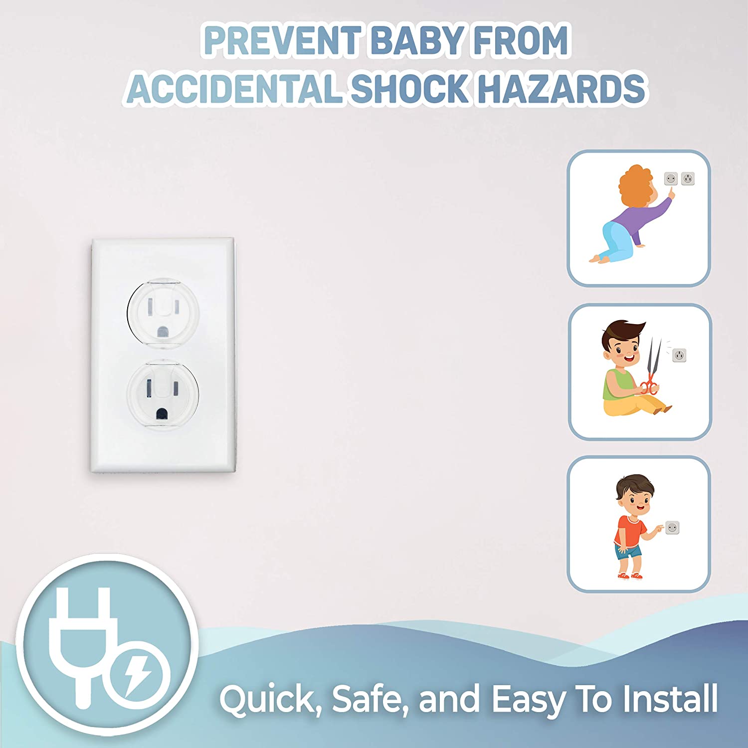 10pcs Outlet Covers, American  - Outlet Cover Baby บทวิจารณ์และราคา