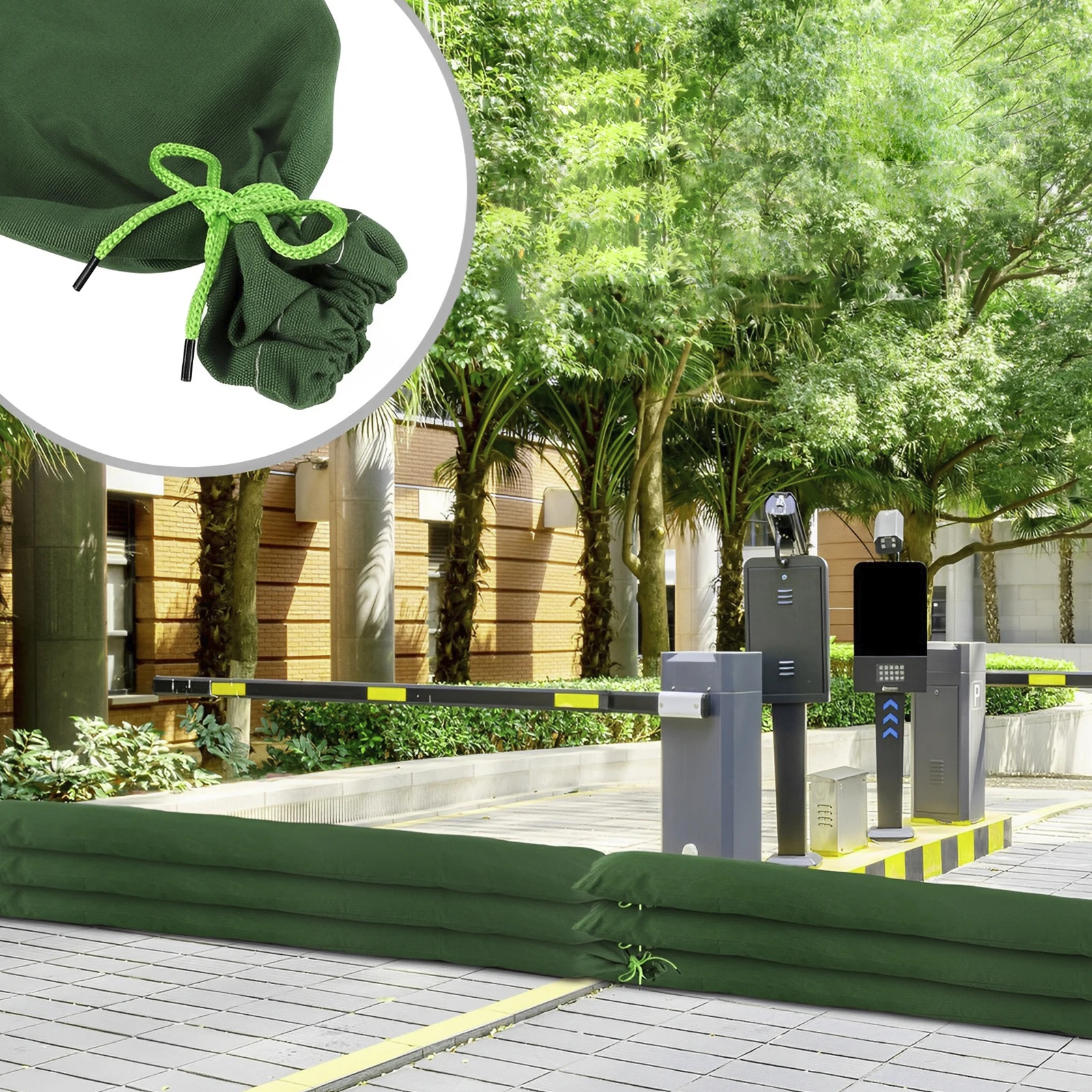 4Pcs Reusable Long Canvas Sand - Flood Barrier Bag บทวิจารณ์และราคา