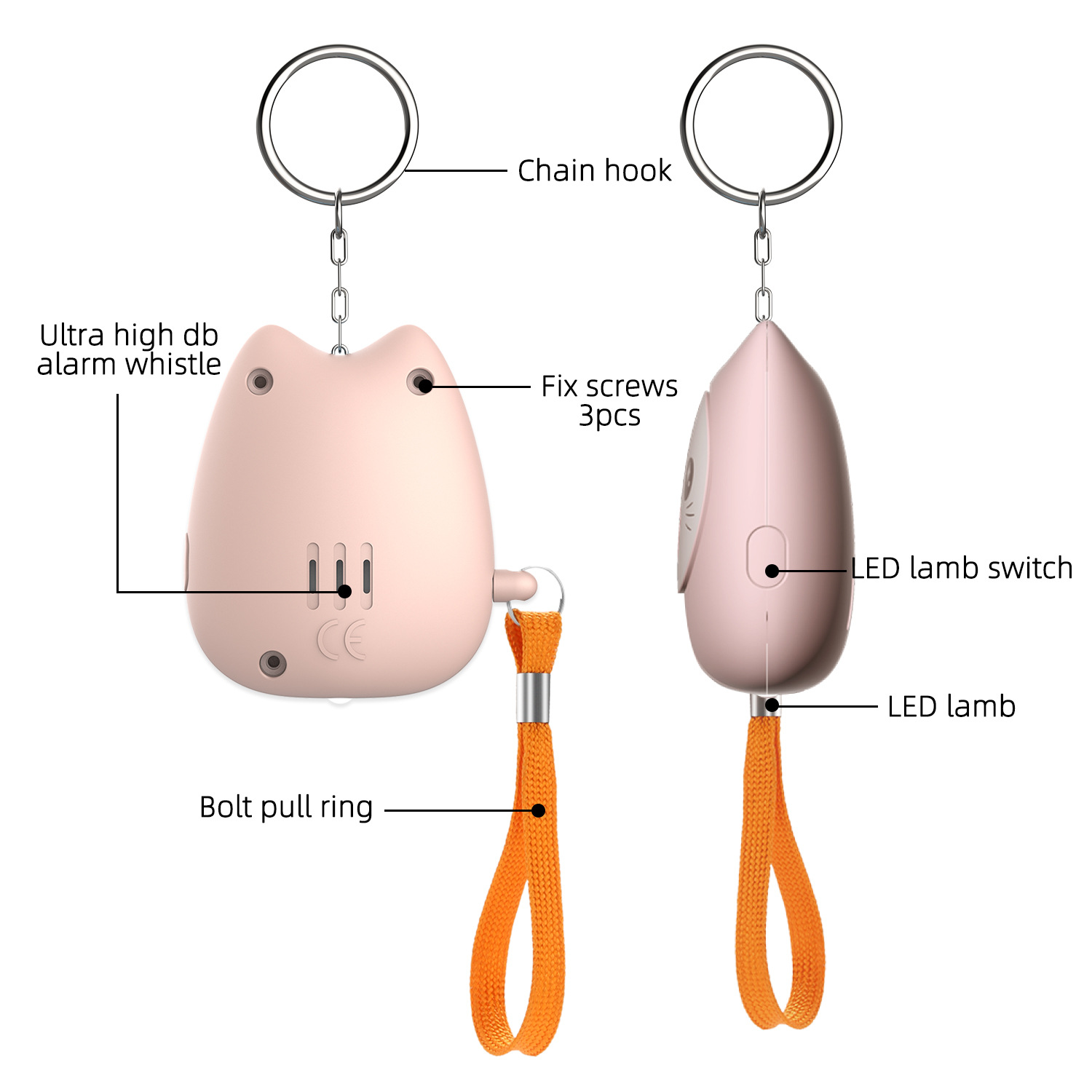 2025 New Personal Alarm Self-d - Personal Alarm Keychain บทวิจารณ์และราคา