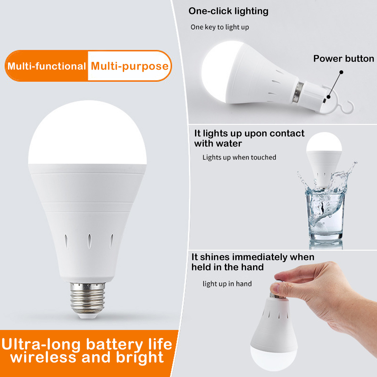 12W Rechargeable LED Emergency - Power Outage Light บทวิจารณ์และราคา