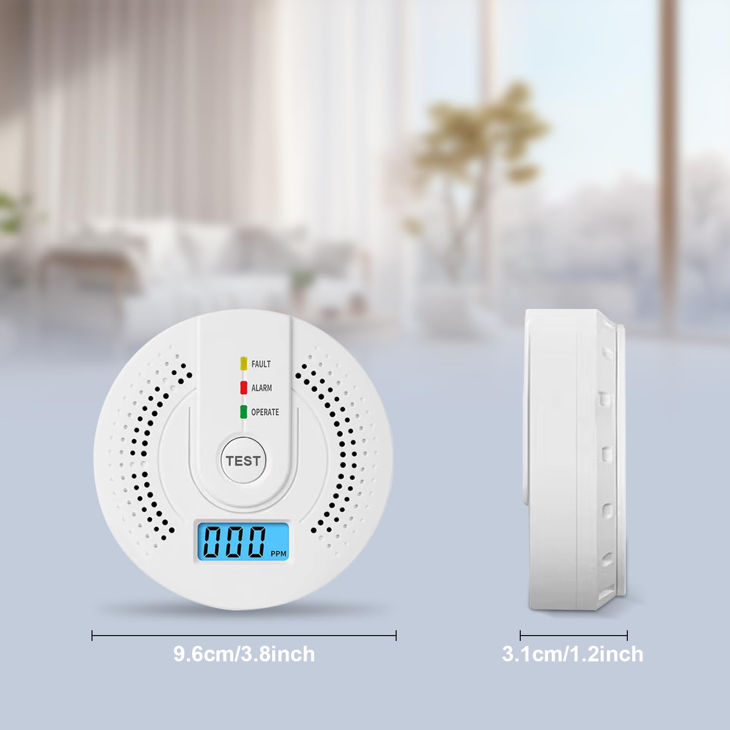 Carbon Monoxide Detector CO Ga - Smoke Detector Interconnected บทวิจารณ์และราคา