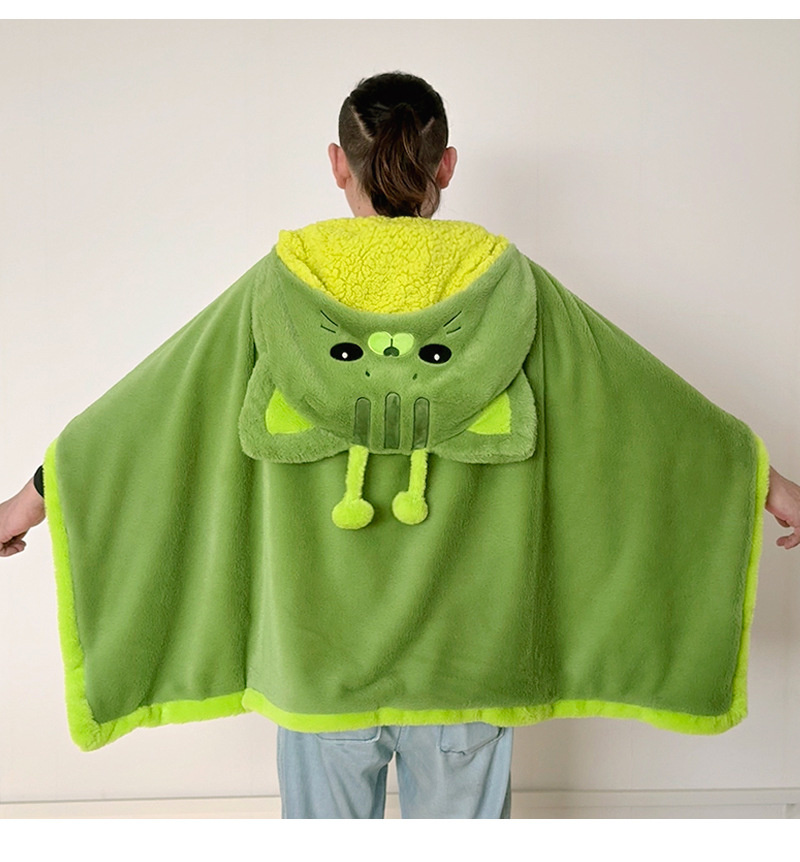 Cartoon Cute Alien Cat Hooded  - Fire Blanket Kitchen บทวิจารณ์และราคา