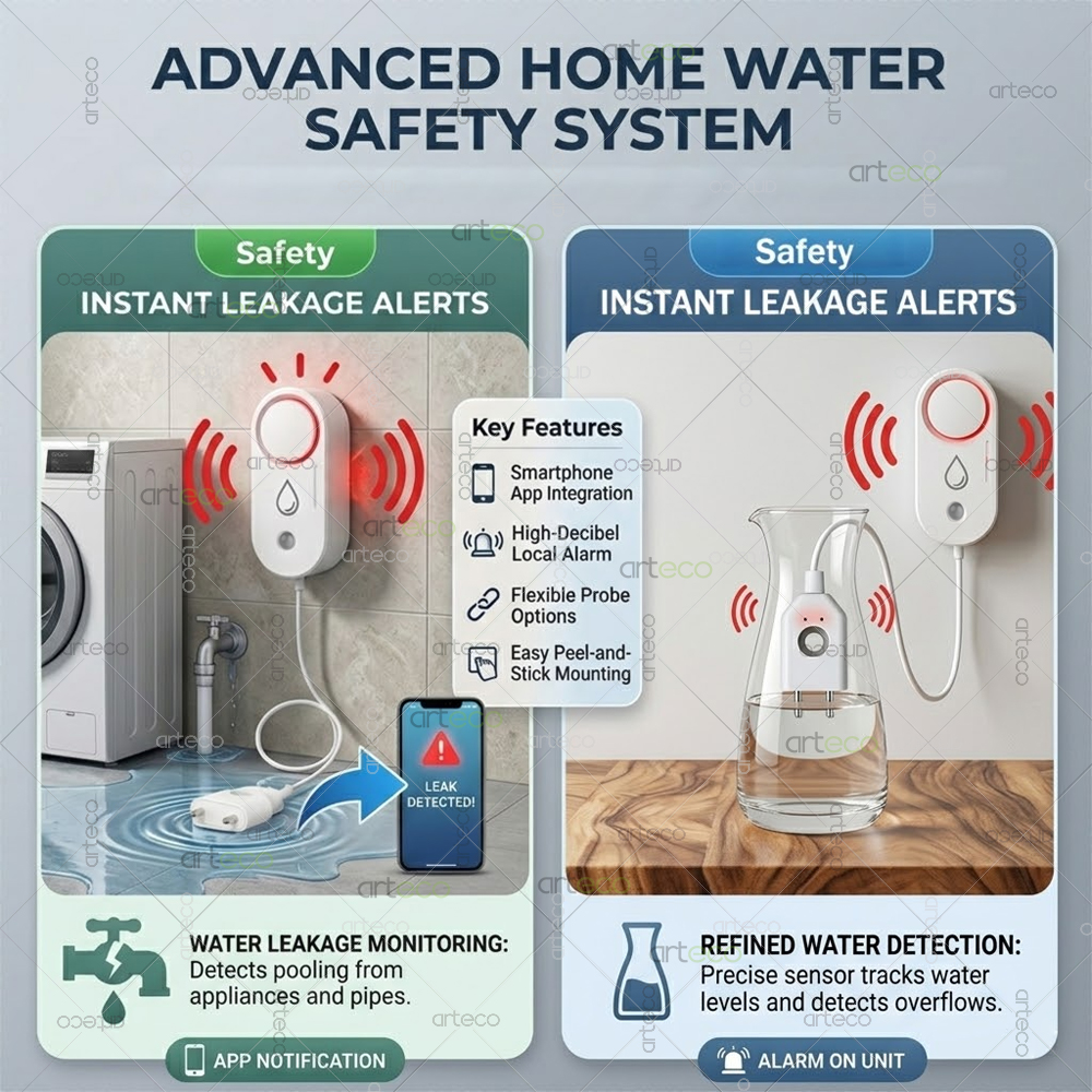Zigbee Water Leak Detector Sma - Water Alarm Sensor บทวิจารณ์และราคา