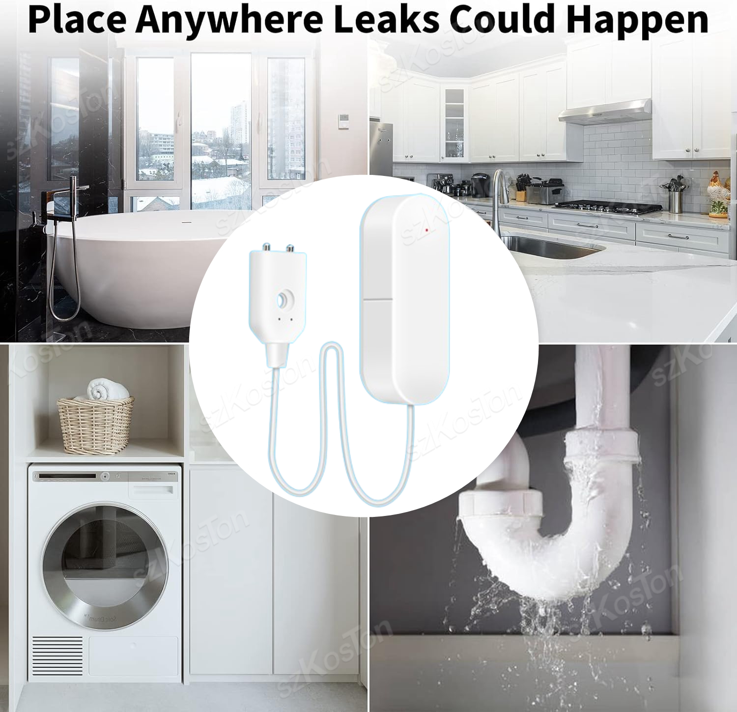 ZigBee 3.0 Water Leakage Senso - Water Alarm Sensor บทวิจารณ์และราคา