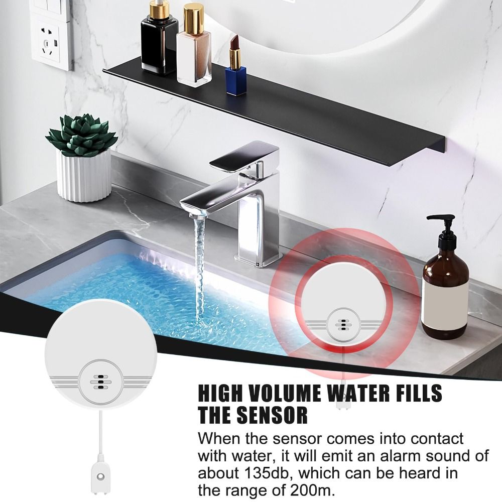 Dual Mode Sensor Water Leak Al - Water Alarm Sensor บทวิจารณ์และราคา