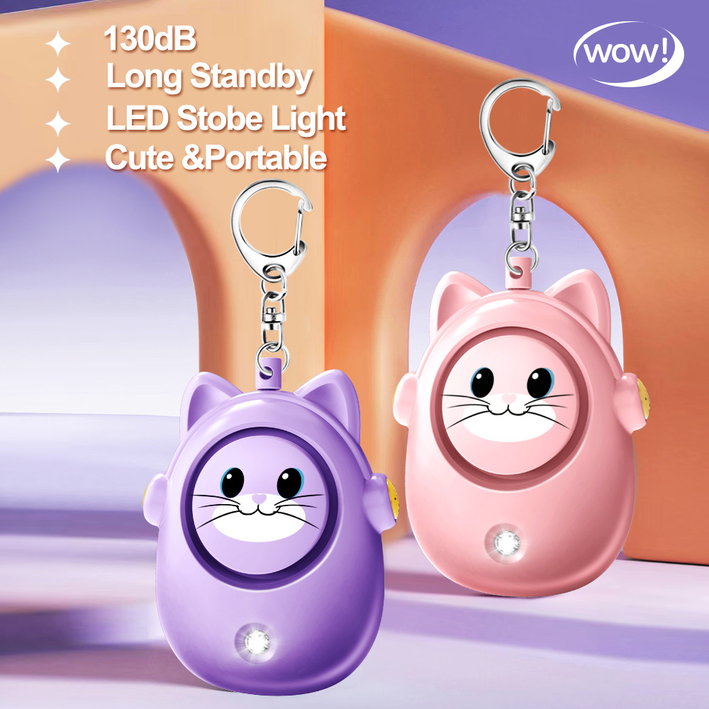 H8 2024 New Cute Cat Personal  - Personal Alarm Keychain บทวิจารณ์และราคา