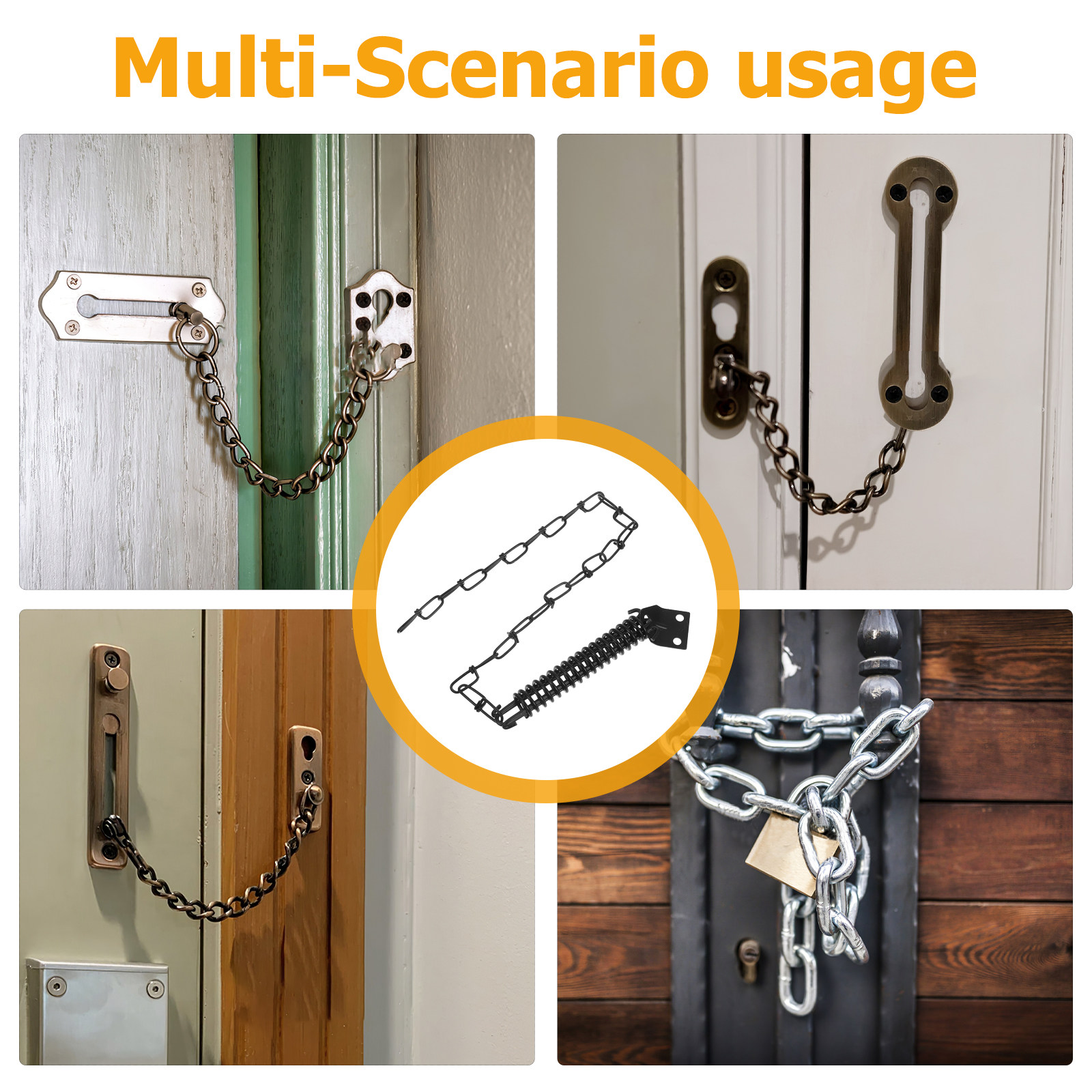 1Set Anti-Theft Door Chain Iro - Security Chain Door บทวิจารณ์และราคา