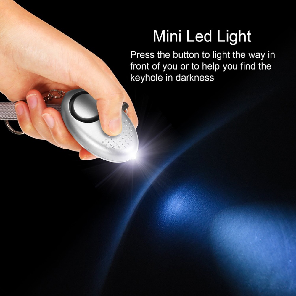 130dB Self Defense Alarm Anti- - Personal Alarm Keychain บทวิจารณ์และราคา