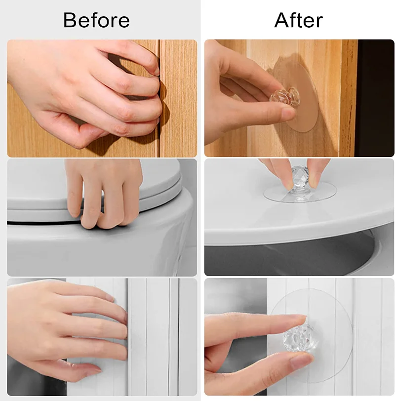 2/10Pcs Punch-free Drawer Knob - Window Lock Bar บทวิจารณ์และราคา