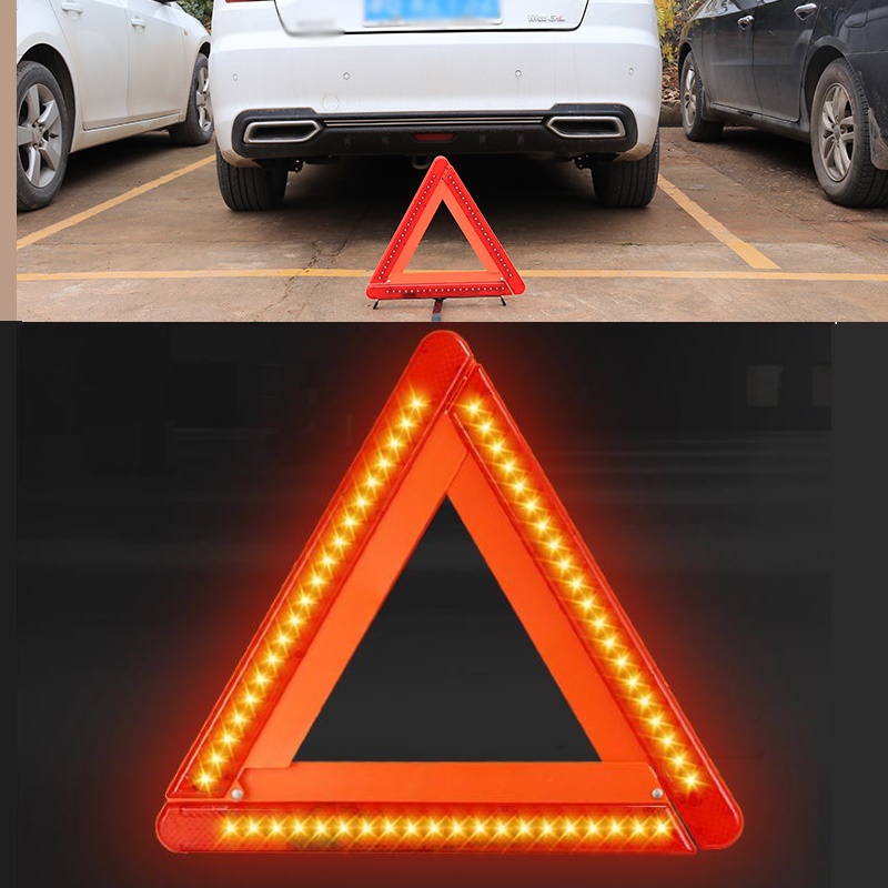 Foldable LED Warning Triangle  - Emergency Exit Sign บทวิจารณ์และราคา