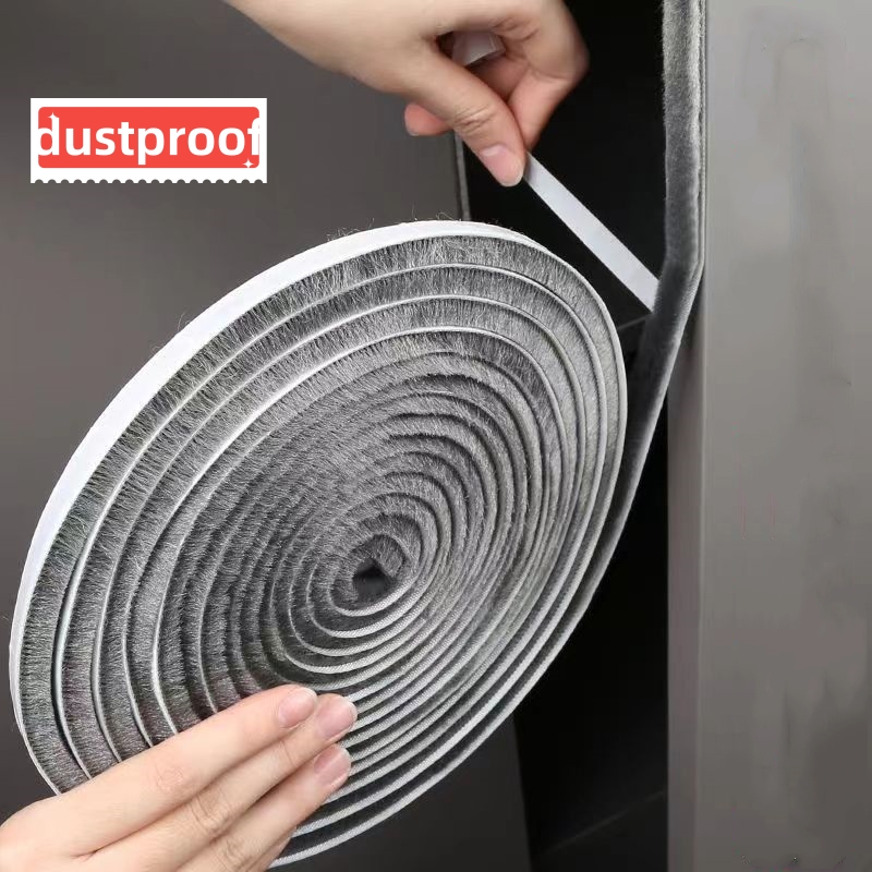 Self-adhesive Bristles Wool Pi - Window Lock Bar บทวิจารณ์และราคา