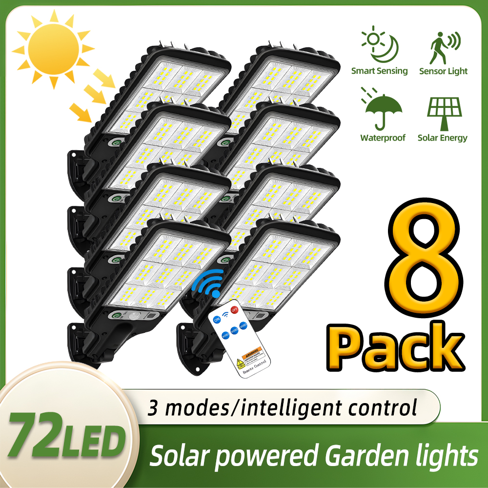 1/8pc Solar Outdoor Floodlight - Power Outage Light บทวิจารณ์และราคา