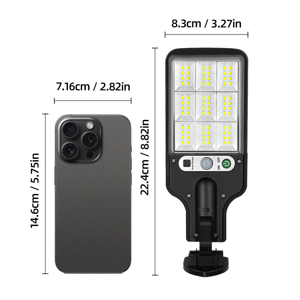 1/8pc Solar Outdoor Floodlight - Power Outage Light บทวิจารณ์และราคา